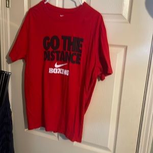 Size Large Nike Boxing red t-shirt